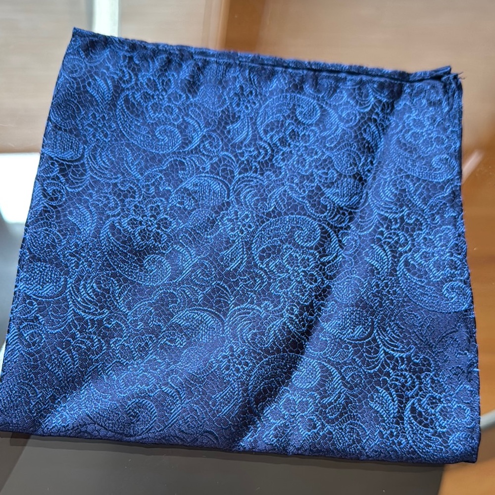Elegant Blue Lace Fabric
